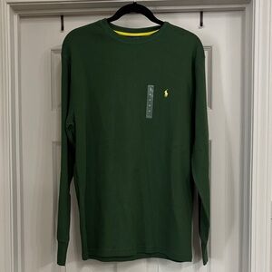 Polo by Ralph Lauren Men's Forest Green Long Sleeve Tee
